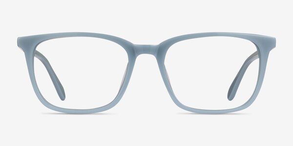 Etched Blue Acetate Eyeglass Frames