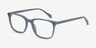 Etched Blue AcetateEyeglass Frames from EyeBuyDirect, Angle View