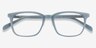 Etched Blue AcetateEyeglass Frames from EyeBuyDirect, Closed View