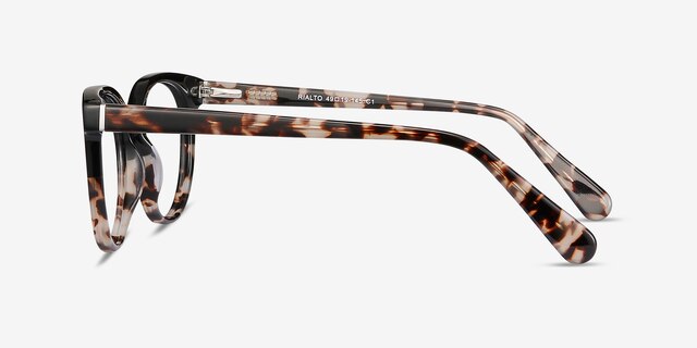Rialto Black Tortoise AcétateMontures de lunettes de vue d'EyeBuyDirect, Vue de Côté