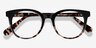 Rialto Black Tortoise AcétateMontures de lunettes de vue d'EyeBuyDirect, Vue Rapprochée