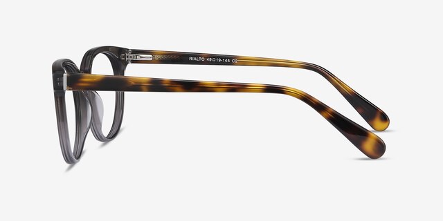 Rialto Gray AcetateEyeglass Frames from EyeBuyDirect, Side View