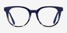 Rialto Blue Floral AcétateMontures de lunettes de vue d'EyeBuyDirect, Vue de Face