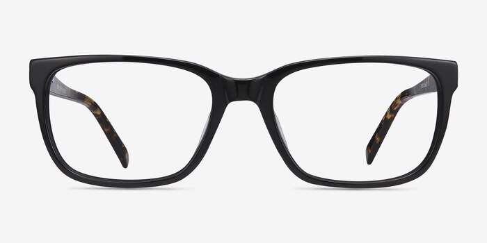 Demo Noir Acétate Montures de lunettes de vue d'EyeBuyDirect