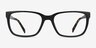 Demo Black AcetateEyeglass Frames from EyeBuyDirect, Front View