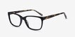 Demo Black AcetateEyeglass Frames from EyeBuyDirect, Angle View