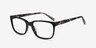 Demo Black AcetateEyeglass Frames from EyeBuyDirect, Angle View