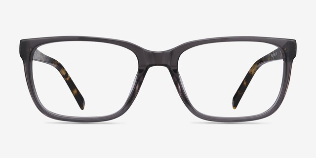 Demo Gray AcetateEyeglass Frames from EyeBuyDirect, Front View
