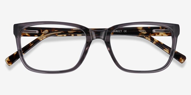 Demo Gray AcetateEyeglass Frames from EyeBuyDirect, Closed View