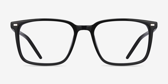 Chief Black AcetateEyeglass Frames from EyeBuyDirect, Front View