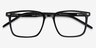 Chief Black AcetateEyeglass Frames from EyeBuyDirect, Closed View