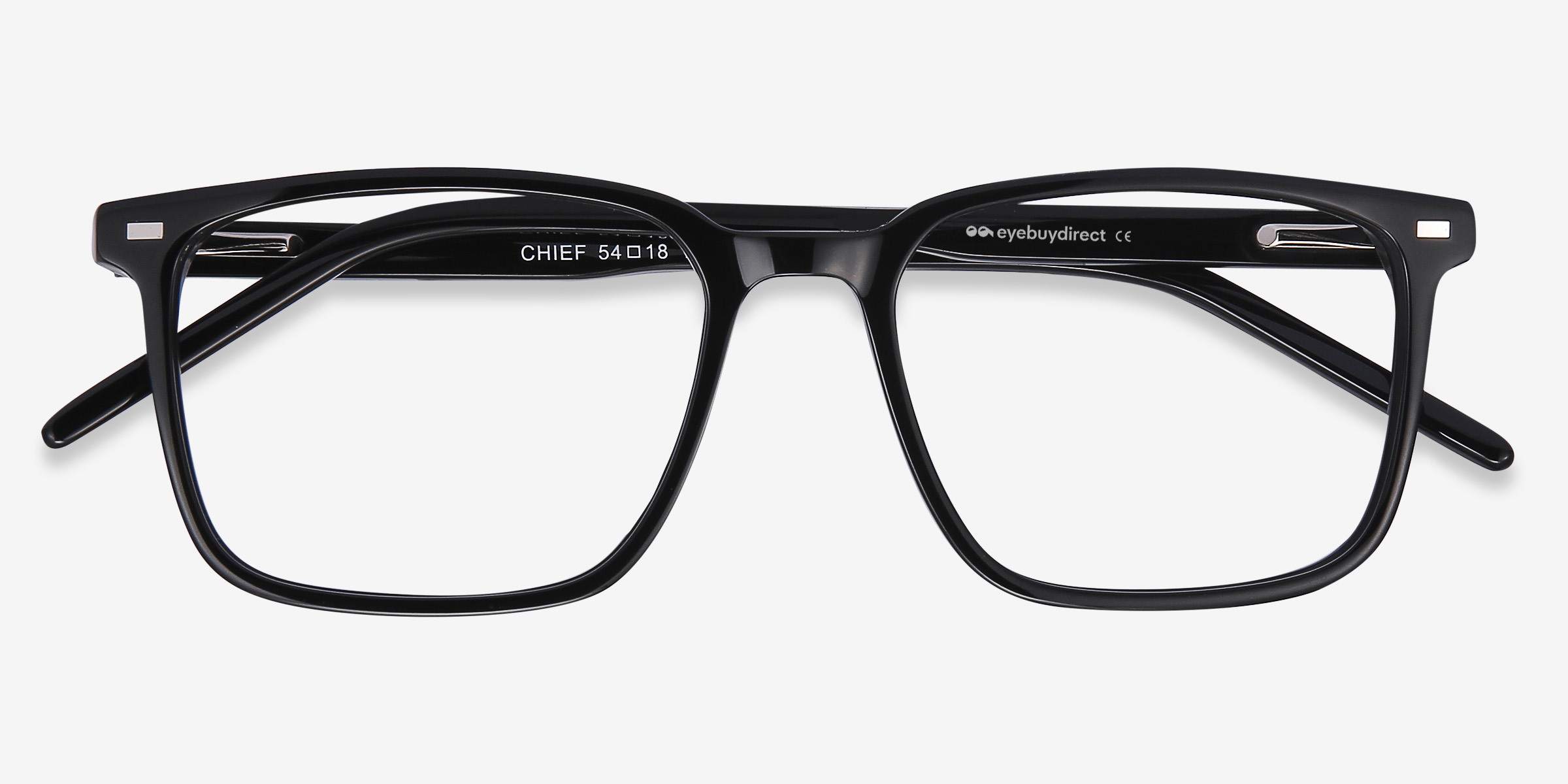 Chief Rectangle Black Glasses for Men | Eyebuydirect