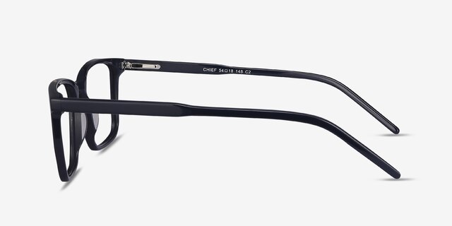 Chief Navy AcetateEyeglass Frames from EyeBuyDirect, Side View