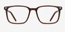 Chief Brown AcetateEyeglass Frames from EyeBuyDirect, Front View