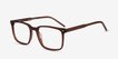 Chief Brown AcetateEyeglass Frames from EyeBuyDirect, Angle View