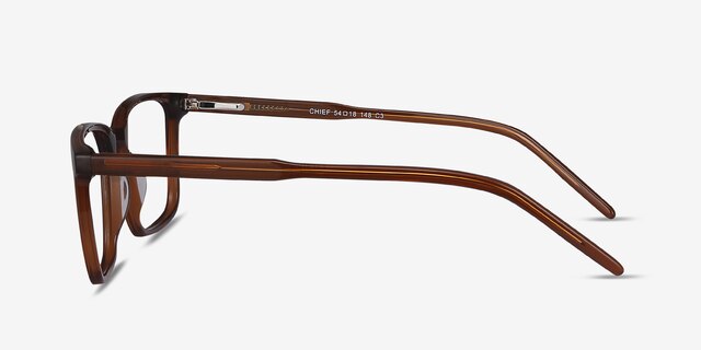 Chief Brown AcetateEyeglass Frames from EyeBuyDirect, Side View