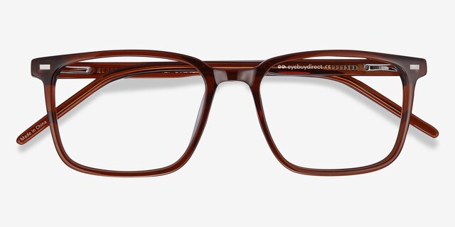 Chief Brown AcetateEyeglass Frames from EyeBuyDirect, Closed View