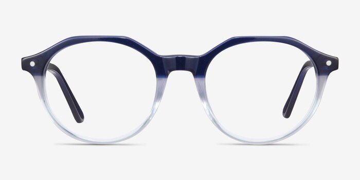 Moby Clear Blue Acétate Montures de lunettes de vue d'EyeBuyDirect
