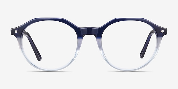 Moby Clear Blue Acetate Eyeglass Frames