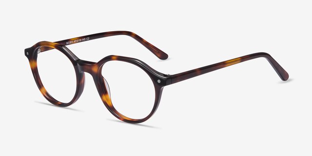 Moby Tortoise AcetateEyeglass Frames from EyeBuyDirect, Angle View