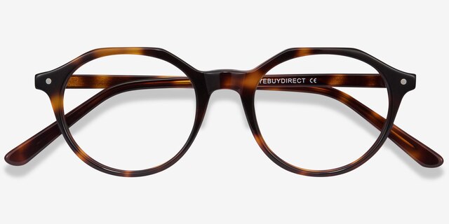 Moby Tortoise AcetateEyeglass Frames from EyeBuyDirect, Closed View