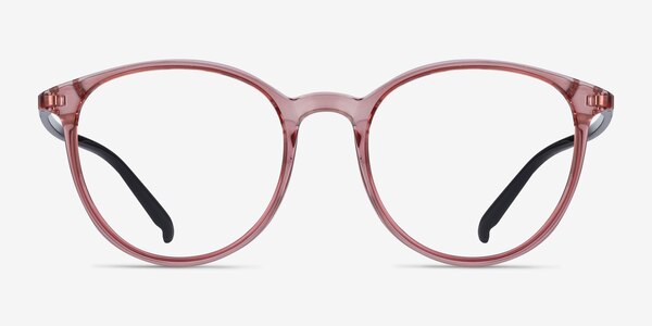 Macaron Clear Pink Plastic Eyeglass Frames