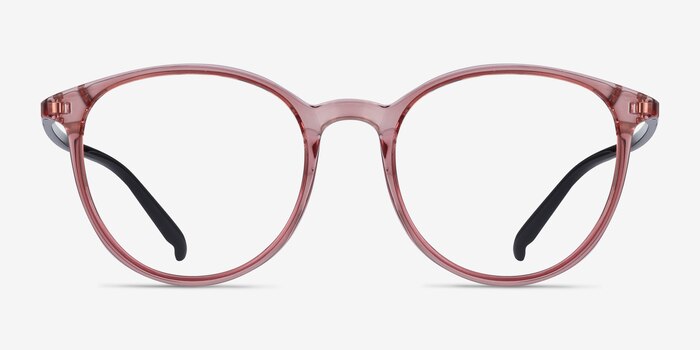 Macaron Clear Pink Plastique Montures de lunettes de vue d'EyeBuyDirect