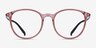 Macaron Clear Pink PlasticEyeglass Frames from EyeBuyDirect, Front View
