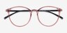 Macaron Clear Pink PlasticEyeglass Frames from EyeBuyDirect, Closed View