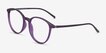 Macaron Purple PlasticEyeglass Frames from EyeBuyDirect, Angle View