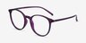 Macaron Purple PlasticEyeglass Frames from EyeBuyDirect, Angle View