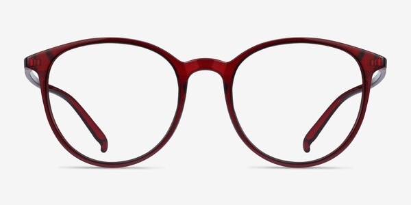 Macaron Burgundy Plastique Montures de lunettes de vue