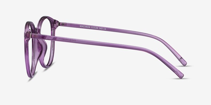 Macaron Clear Purple Plastic Eyeglass Frames from EyeBuyDirect