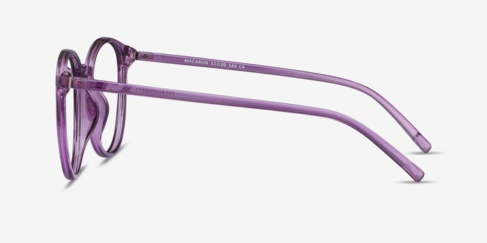 Macaron Clear Purple Plastique Montures de lunettes de vue d'EyeBuyDirect