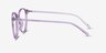 Macaron Clear Purple PlasticEyeglass Frames from EyeBuyDirect, Side View