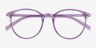 Macaron Clear Purple PlasticEyeglass Frames from EyeBuyDirect, Closed View