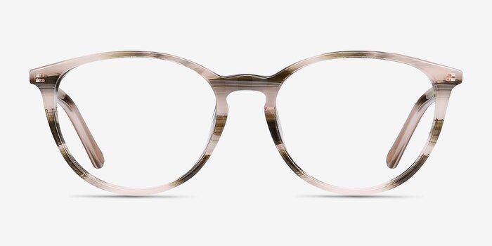 Messenger Striped Acetate Eyeglass Frames from EyeBuyDirect