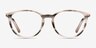 Messenger Striped AcetateEyeglass Frames from EyeBuyDirect, Front View