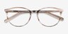 Messenger Striped AcetateEyeglass Frames from EyeBuyDirect, Closed View