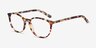 Messenger Tortoise AcetateEyeglass Frames from EyeBuyDirect, Angle View