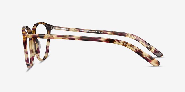 Messenger Tortoise AcetateEyeglass Frames from EyeBuyDirect, Side View