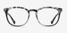 Keen Gray Floral AcetateEyeglass Frames from EyeBuyDirect, Front View