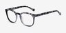 Keen Gray Floral AcetateEyeglass Frames from EyeBuyDirect, Angle View