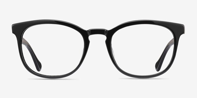 Keen Black AcetateEyeglass Frames from EyeBuyDirect, Front View
