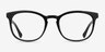 Keen Black AcetateEyeglass Frames from EyeBuyDirect, Front View