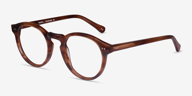 Theory Cognac AcetateEyeglass Frames from EyeBuyDirect, Angle View