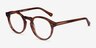Theory Cognac AcetateEyeglass Frames from EyeBuyDirect, Angle View
