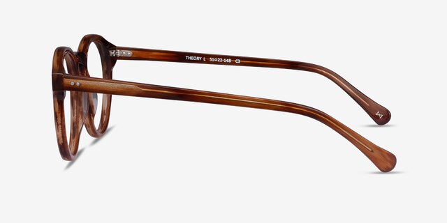 Theory Cognac AcetateEyeglass Frames from EyeBuyDirect, Side View