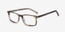 Crane Brown Striped AcetateEyeglass Frames from EyeBuyDirect, Angle View
