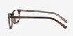 Crane Brown Striped AcetateEyeglass Frames from EyeBuyDirect, Side View